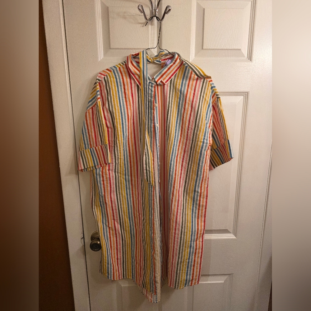 Multicolor Striped Women's Shirt